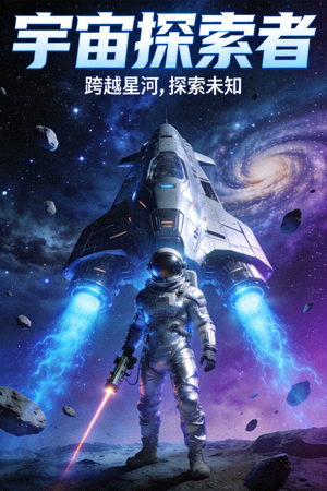 史诗级科幻电影宇宙探索者海报